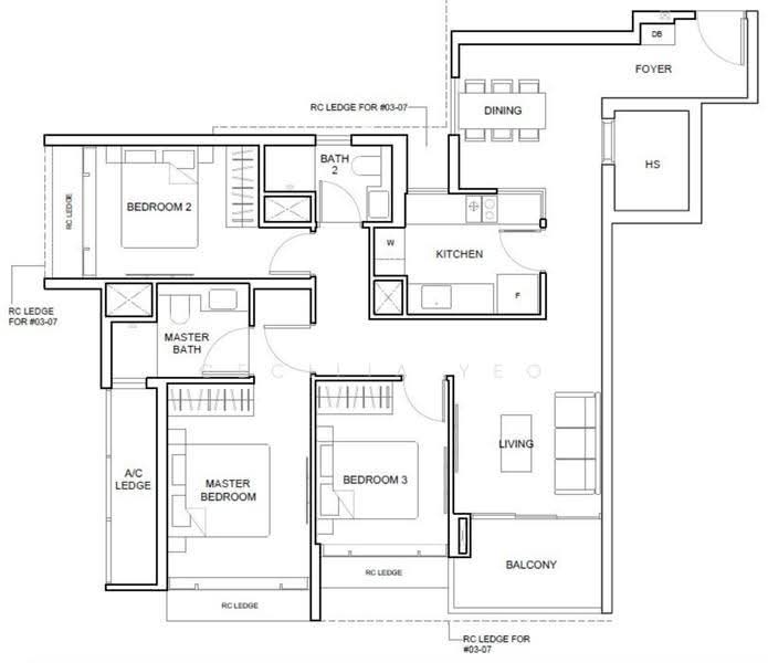 The Arcady At Boon Keng, 1037 Serangoon Road, Balestier / Toa Payoh, 3 Bedrooms, 1,087 sqft, Condominium For Sale, by Cecilia Yeo, 500287914 - PropertyGuru.com.sg