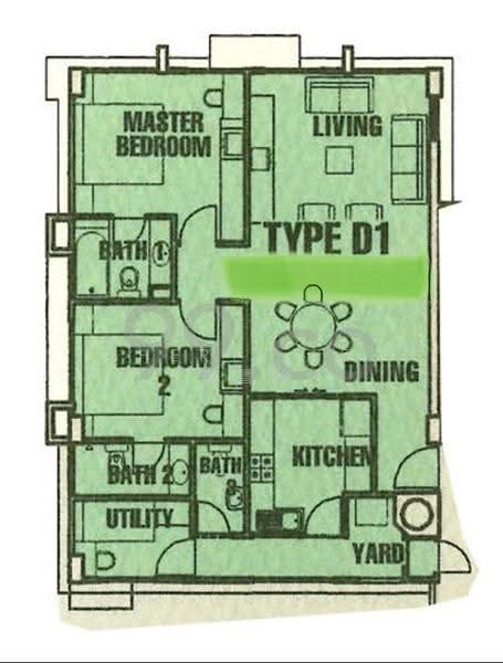 The Daffodil, 568 Upper East Coast Road, Bedok / Upper East Coast, 2 Bedrooms, 1,001 sqft, Apartment For Rent, by Sheryl Lee 李雪玲, 500287977 - PropertyGuru.com.sg