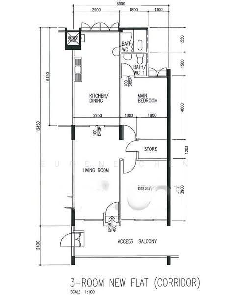557 Ang Mo Kio Avenue 10, 557 Ang Mo Kio Avenue 10, Ang Mo Kio / Bishan / Thomson, 2 Bedrooms, 732 sqft, HDB Flat For Sale, by Eugene Chen, 500287983 - PropertyGuru.com.sg