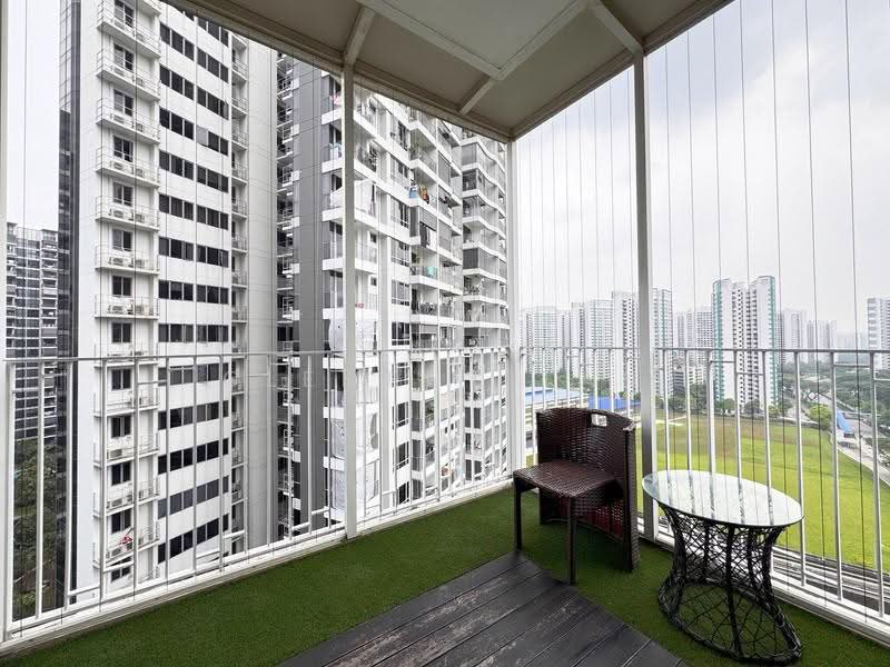 High Park Residences, 31 Fernvale Road, Seletar / Yio Chu Kang, 3 Bedrooms, 893 sqft, Condominium For Sale, by Clement Tan, 500288030 - Balcony - PropertyGuru.com.sg