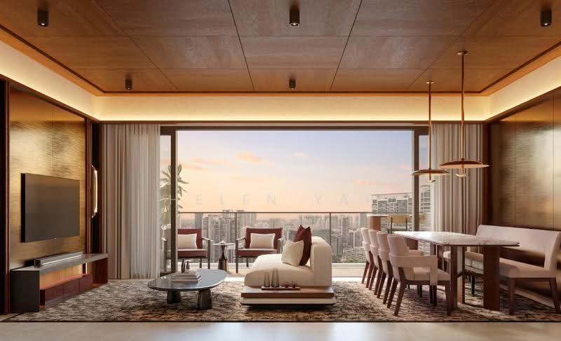 The Serra Residences, 7 Bassein Road, Newton / Novena, 2 Bedrooms, 710 sqft, Condominium For Sale, by Helen Yap, 500288032 - Living Room - PropertyGuru.com.sg