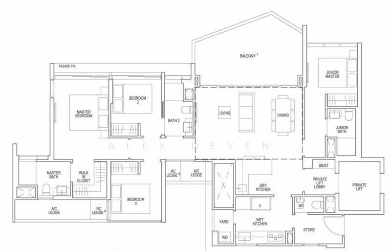 Riverfront Residences, 57 Hougang Avenue 7, Hougang / Punggol / Sengkang, 4 Bedrooms, 1,485 sqft, Condominium For Sale, by Alex Deven, 500288059 - PropertyGuru.com.sg