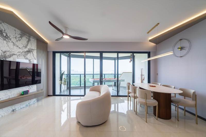 Riverfront Residences, 57 Hougang Avenue 7, Hougang / Punggol / Sengkang, 4 Bedrooms, 1,485 sqft, Condominium For Sale, by Alex Deven, 500288059 - Living Room - PropertyGuru.com.sg