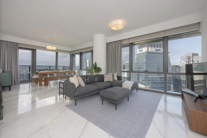Wallich Residence, 3 Wallich Street, Chinatown / Tanjong Pagar, 3 Bedrooms, 1,755 sqft, Condominium For Rent, by Esther Txe, 500288214 - Living Room - PropertyGuru.com.sg