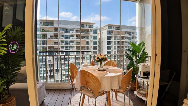 Watercolours, 25 Pasir Ris Link, Pasir Ris / Tampines, 3 Bedrooms, 958 sqft, Executive Condominium For Sale, by Noor Abdul, 500288218 - Balcony - PropertyGuru.com.sg