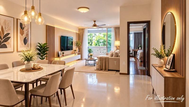 Orchid Park Condominium, 81 Yishun Street 81, Sembawang / Yishun, 3 Bedrooms, 1,250 sqft, Condominium For Sale, by Jasmine Tan, 500288267 - Living Room - PropertyGuru.com.sg