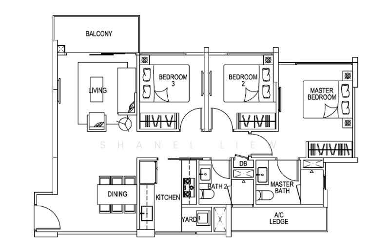 FLO Residence, 7 Punggol Field Walk, Hougang / Punggol / Sengkang, 3 Bedrooms, 936 sqft, Condominium For Sale, by Shanel Liew, 500288348 - PropertyGuru.com.sg
