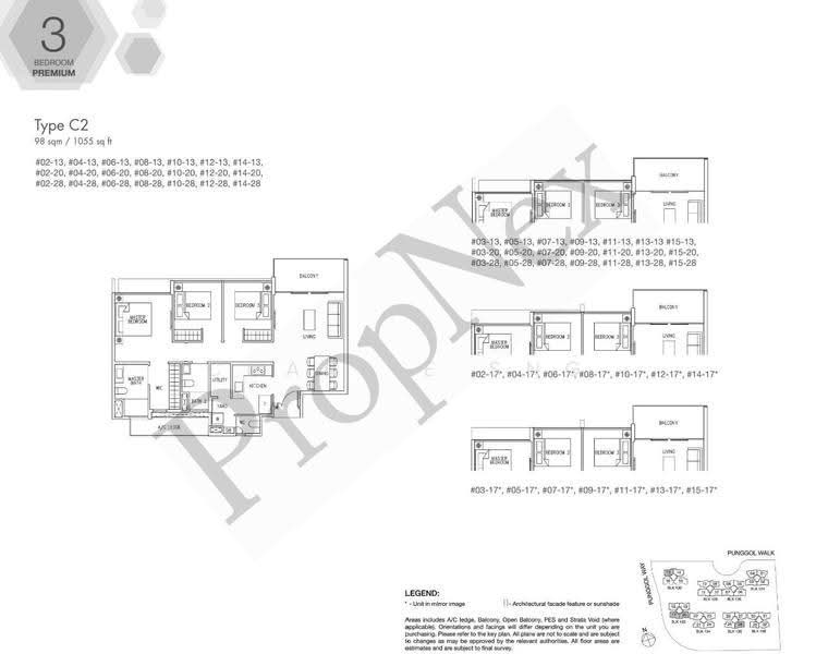 Ecopolitan, 132 Punggol Walk, Hougang / Punggol / Sengkang, 3 Bedrooms, 1,055 sqft, Condominium For Sale, by Charlie Sng, 500288404 - PropertyGuru.com.sg