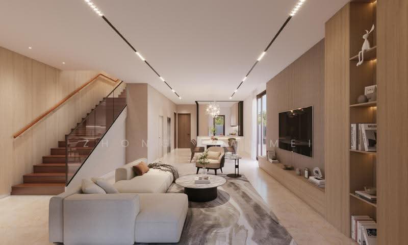 Brand New Corner Terrace in D19, Hougang / Punggol / Sengkang, 5 Bedrooms, 5,536 sqft, Corner Terrace For Sale, by Zhong Xiaomei, 500288535 - Living Room - PropertyGuru.com.sg