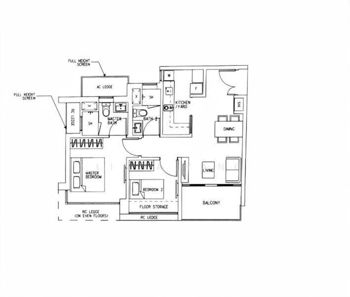 H2O Residences, 30 Fernvale Link, Seletar / Yio Chu Kang, 2 Bedrooms, 743 sqft, Condominium For Sale, by Linda Yang, 500288688 - PropertyGuru.com.sg
