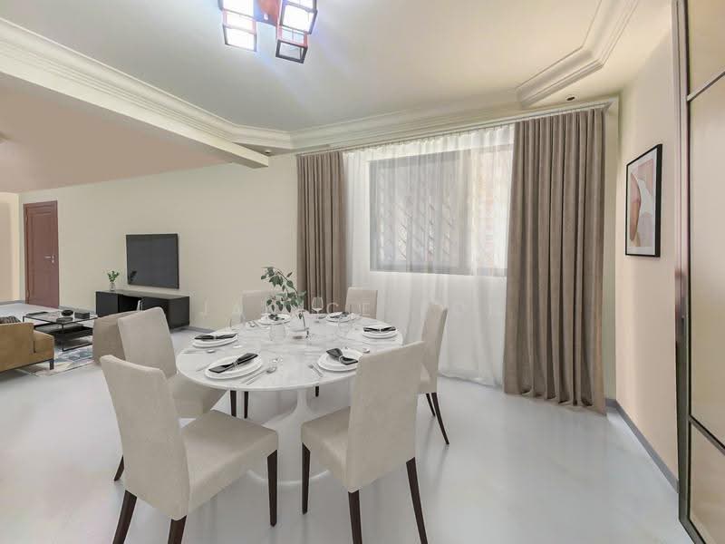 225 Bishan Street 23, 225 Bishan Street 23, Ang Mo Kio / Bishan / Thomson, 3 Bedrooms, 1,431 sqft, HDB Flat For Sale, by Janice Poh, 500288836 - (Staging) Dining Room - PropertyGuru.com.sg