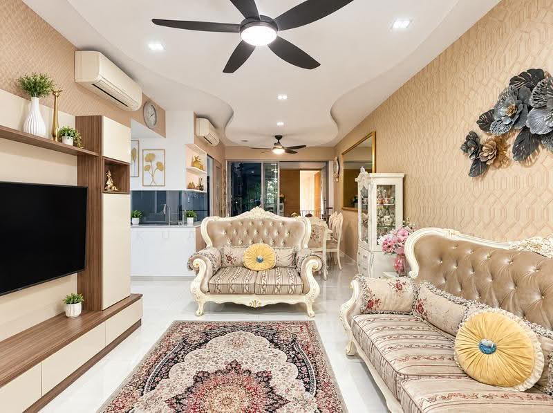 Sol Acres, 16 Choa Chu Kang Grove, Dairy Farm / Bukit Panjang / Choa Chu Kang, 5 Bedrooms, 1,442 sqft, Condominium For Sale, by Kua WanTing, 500288914 - Living Room - PropertyGuru.com.sg