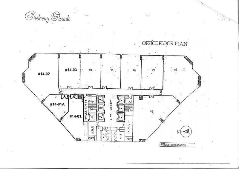 Parkway Parade Office Space from 738sf to 1738sf Hight floor unblock view, Marine Parade Road, East Coast / Marine Parade, 738 sqft, Office For Rent, by Marjorie Teo, 500288926 - CommercialGuru.com.sg