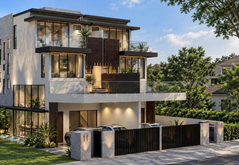 **LANDED7772@** Siglap Brand New Pair Of Semi Detached, East Coast / Marine Parade, 6 Bedrooms, 5,483 sqft, Semi-Detached House For Sale, by Geryl Lim, 500289042 - Exterior - PropertyGuru.com.sg