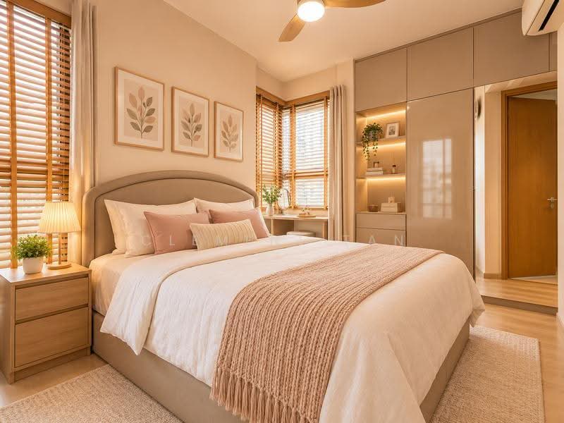 High Park Residences, 31 Fernvale Road, Seletar / Yio Chu Kang, 3 Bedrooms, 893 sqft, Condominium For Sale, by Clement Tan, 500289137 - Master Bedroom - PropertyGuru.com.sg