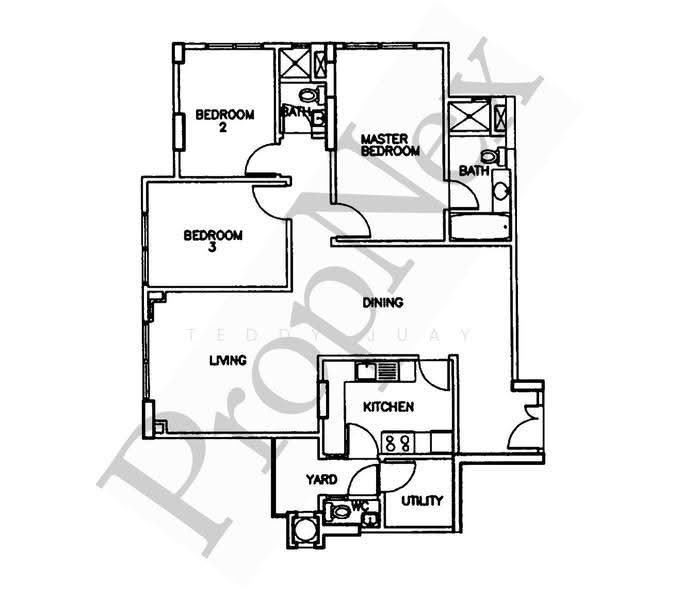 Cavendish Park, 16 Pine Grove, Clementi Park / Upper Bukit Timah, 3 Bedrooms, 1,292 sqft, Condominium For Sale, by Teddy Juay, 500289180 - PropertyGuru.com.sg