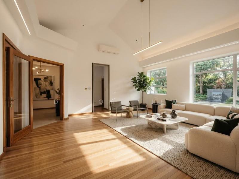 Ewart park, Jalan Ampang, Lim Tai See, Coronation, Namly, Pelangi, Greenleaf, Ewart Park, Holland, Queen Astrid, Bukit Sedap, Maryland, Ming Teck Park, Allamanda, Harum, Sampurna, Leedon, Leedon Ford, Bin Tong, Belmont, Garlick, Maple, Lantana, Lasia, Redwood, L, Tanglin / Holland / Bukit Timah, 6 Bedrooms, 10,000 sqft, Good Class Bungalow For Sale, by Desmond Liew, 500289214 - Living Room - PropertyGuru.com.sg