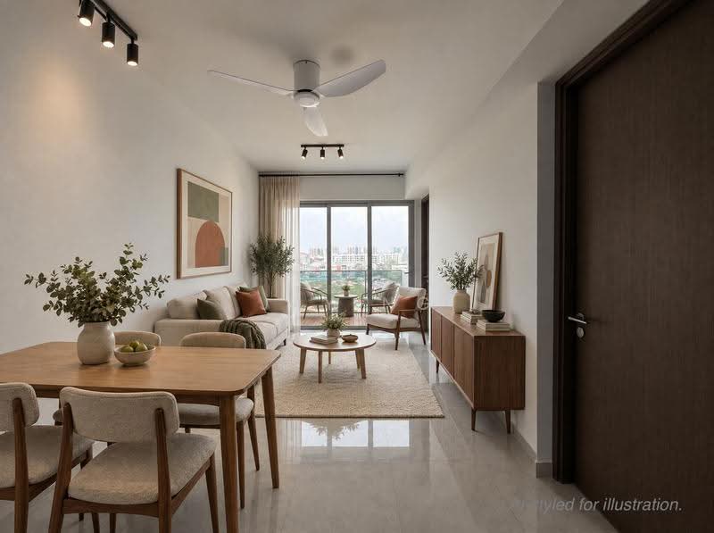 Grand Dunman, 16 Dunman Road, East Coast / Marine Parade, 1 Bedroom, 549 sqft, Condominium For Rent, by Jay Ng, 500289250 - Living Room - PropertyGuru.com.sg