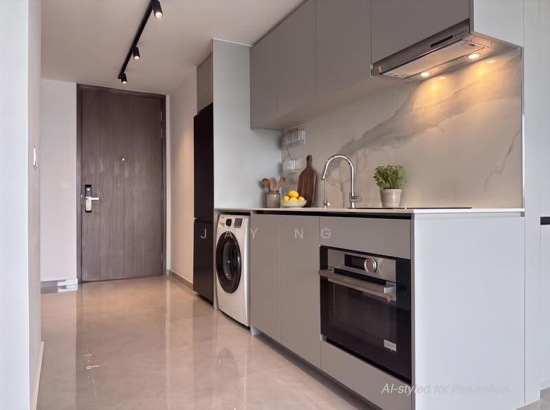 Grand Dunman, 16 Dunman Road, East Coast / Marine Parade, 1 Bedroom, 549 sqft, Condominium For Rent, by Jay Ng, 500289250 - Kitchen - PropertyGuru.com.sg