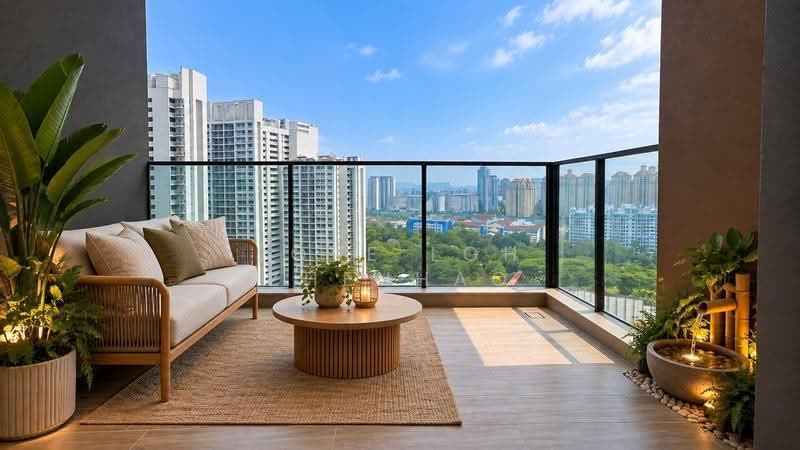 AMO Residence, 23 Ang Mo Kio Rise, Ang Mo Kio / Bishan / Thomson, 3 Bedrooms, 1,044 sqft, Condominium For Sale, by Jose Loh Zhenhao, 500289253 - Balcony - PropertyGuru.com.sg