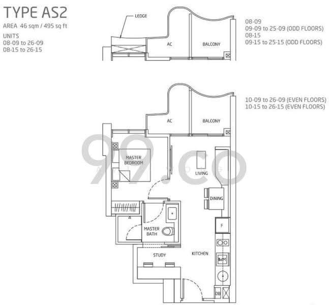 Queens Peak, 1 Dundee Road, Alexandra / Commonwealth, 2 Bedrooms, 495 sqft, Condominium For Rent, by Avis Wong, 500289345 - PropertyGuru.com.sg