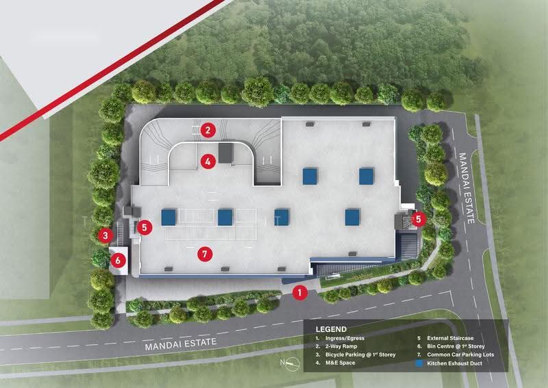 Food Vision @ Mandai, 21 Mandai Estate, Admiralty / Woodlands, 1,722 sqft, Factory / Workshop (B2) For Sale, by Terence Tan 陈家鹏, 500289352 - Exterior - CommercialGuru.com.sg