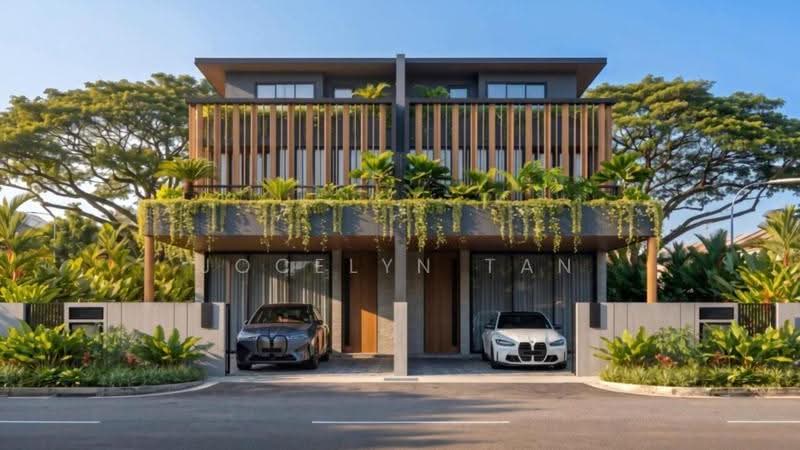 EXCLUSIVE! @ Frankel ! Beand New A Pair of Semi-D !, East coast / Frankel / Siglap, East Coast / Marine Parade, 5 Bedrooms, 5,954 sqft, Semi-Detached House For Sale, by Jocelyn Tan, 500289608 - Exterior - PropertyGuru.com.sg
