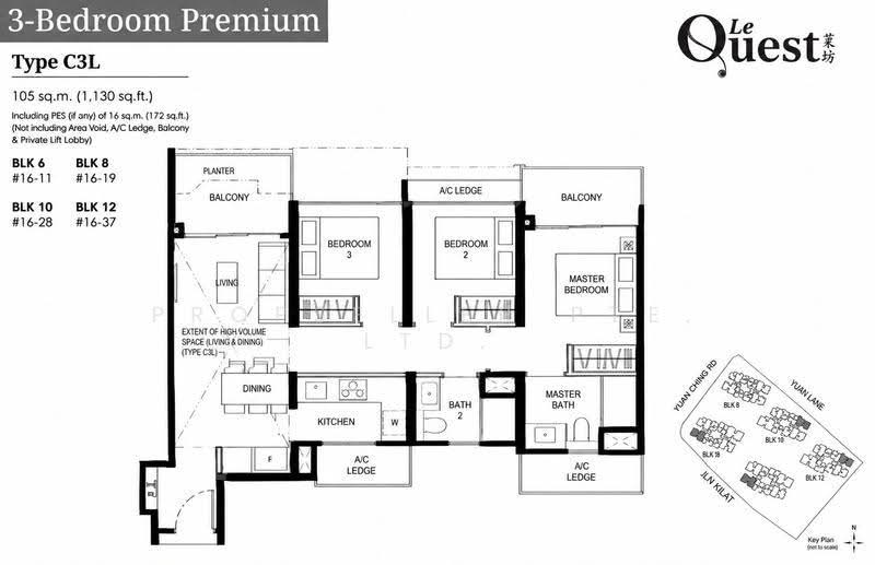Le Quest, 12 Bukit Batok Street 41, Dairy Farm / Bukit Panjang / Choa Chu Kang, 3 Bedrooms, 1,109 sqft, Condominium For Sale, by Gina Tow, 500289711 - PropertyGuru.com.sg