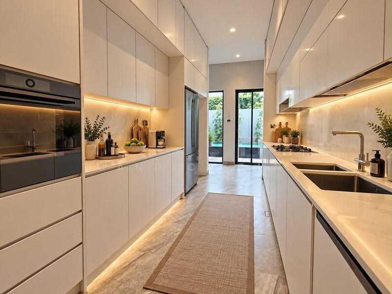 Brand new Bungalow with 8 Bedrooms ensuite @ Chancery Vicinity, Chancery/ Mount Rosie Road/ Dyson Road, Tanglin / Holland / Bukit Timah, 8 Bedrooms, 16,000 sqft, Detached House For Rent, by Candice Tan, 500289847 - Kitchen - PropertyGuru.com.sg