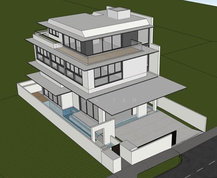 Brand New Semi D in PRIME D10 @ $14.xx mil!, Tanglin / Holland / Bukit Timah, 5 Bedrooms, 7,400 sqft, Semi-Detached House For Sale, by Dan Tan, 500289854 - Exterior - PropertyGuru.com.sg