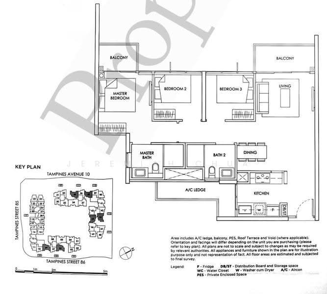 The Alps Residences, 113 Tampines Street 86, Pasir Ris / Tampines, 3 Bedrooms, 936 sqft, Condominium For Rent, by Jeremiah Chua, 500289948 - PropertyGuru.com.sg