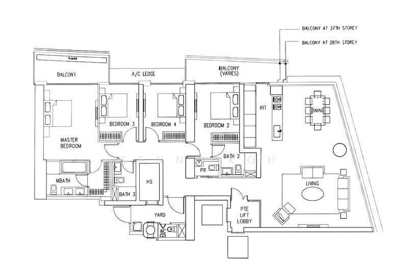 Marina Bay Residences, 18 Marina Boulevard, Boat Quay / Raffles Place / Marina, 4 Bedrooms, 2,368 sqft, Condominium For Rent, by Kenny Koh, 500290052 - PropertyGuru.com.sg