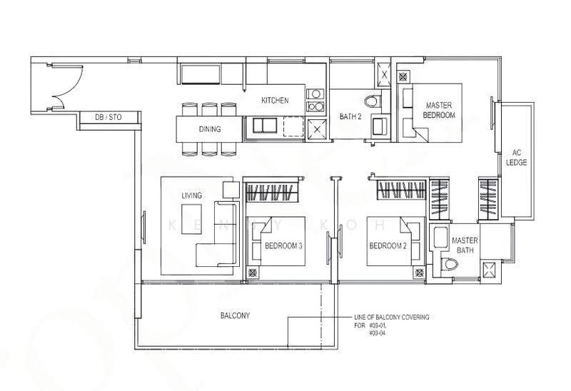Goodwood Grand, 16 Balmoral Road, Tanglin / Holland / Bukit Timah, 3 Bedrooms, 1,044 sqft, Apartment For Sale, by Kenny Koh, 500290066 - PropertyGuru.com.sg