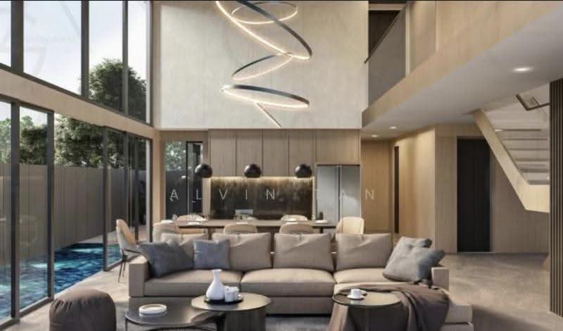 BRAND NEW SEMI D ON BORTHWICK DRIVE, BORTHWICK DRIVE, Hougang / Punggol / Sengkang, 6 Bedrooms, 5,500 sqft, Semi-Detached House For Sale, by Alvin Tan, 500290077 - Living Room - PropertyGuru.com.sg