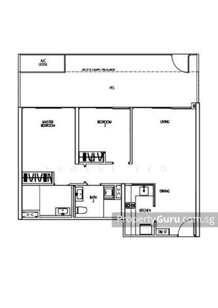 Q Bay Residences, 1 Tampines Street 86, Pasir Ris / Tampines, 2 Bedrooms, 1,033 sqft, Condominium For Sale, by Eugene Yeo, 500290085 - PropertyGuru.com.sg