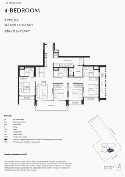The Serra Residences, 7 Bassein Road, Newton / Novena, 4 Bedrooms, 958 sqft, Condominium For Sale, by Cara Loke, 500290122 - PropertyGuru.com.sg