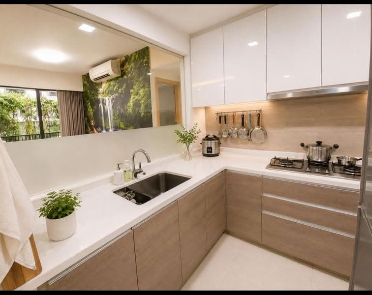 The Rainforest, 341 Choa Chu Kang Avenue 3, Dairy Farm / Bukit Panjang / Choa Chu Kang, 3 Bedrooms, 1,421 sqft, Executive Condominium For Sale, by Qim Tan, 500290132 - Kitchen - PropertyGuru.com.sg
