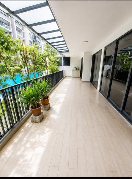 The Rainforest, 341 Choa Chu Kang Avenue 3, Dairy Farm / Bukit Panjang / Choa Chu Kang, 3 Bedrooms, 1,421 sqft, Executive Condominium For Sale, by Qim Tan, 500290132 - Balcony - PropertyGuru.com.sg
