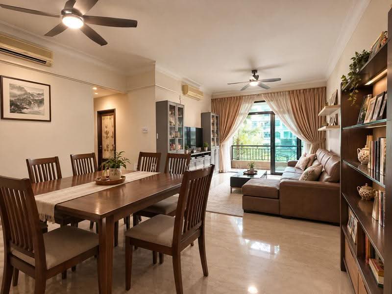 Hillview Green, 61 Hume Avenue, Clementi Park / Upper Bukit Timah, 3 Bedrooms, 1,281 sqft, Condominium For Sale, by Jerlyn Ng, 500290138 - Living Room - PropertyGuru.com.sg