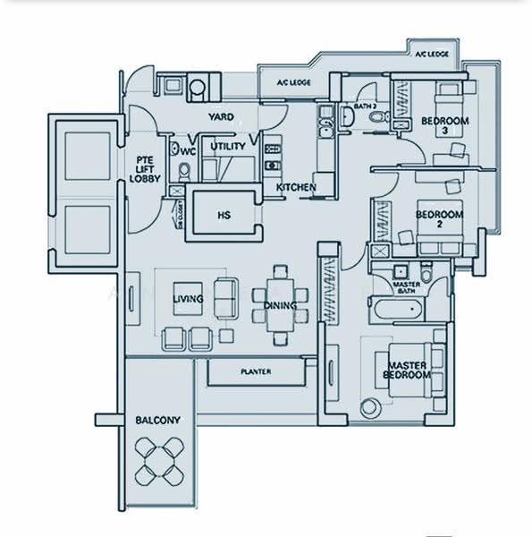 Residences @ Evelyn, 15 Evelyn Road, Newton / Novena, 3 Bedrooms, 1,539 sqft, Condominium For Sale, by Anthea Yeo 杨丽娇, 500290148 - PropertyGuru.com.sg