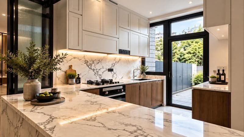 **LANDED7772@** Beachfront Luxurious Landed Living By Renown Developer, Changi Airport / Changi Village, 5 Bedrooms, 4,027 sqft, Terraced House For Sale, by Geryl Lim, 500290162 - Kitchen (Artist Impression) - PropertyGuru.com.sg