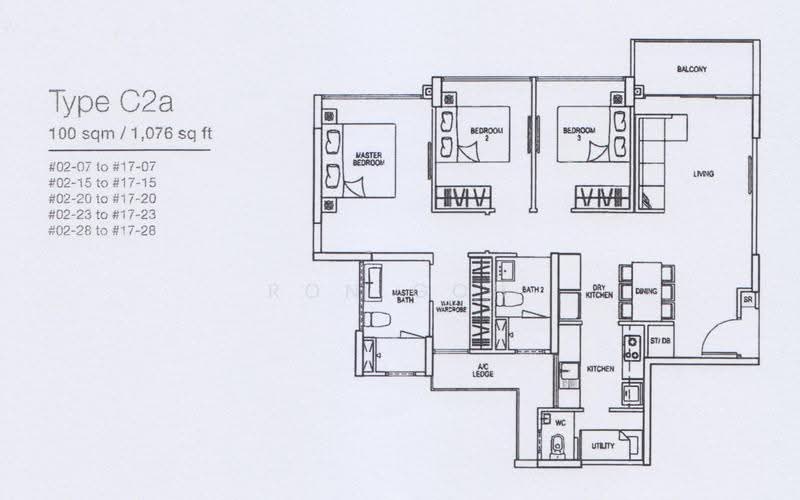 Riverparc Residence, 102 Punggol Drive, Hougang / Punggol / Sengkang, 3 Bedrooms, 1,076 sqft, Condominium For Sale, by Ron Goh, 500290177 - PropertyGuru.com.sg
