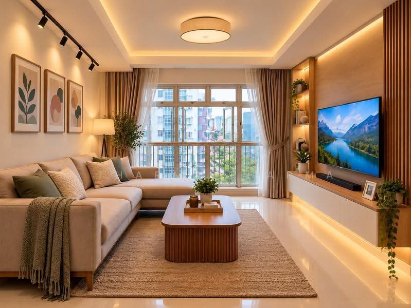 383 Bukit Batok West Avenue 5, 383 Bukit Batok West Avenue 5, Dairy Farm / Bukit Panjang / Choa Chu Kang, 3 Bedrooms, 1,238 sqft, HDB Flat For Sale, by A Tharma Tharma, 500290196 - Living Room - PropertyGuru.com.sg
