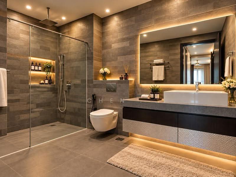 Wide Variety of Terrace House, Bedok / Upper East Coast, 9 Bedrooms, 5,600 sqft, Terraced House For Sale, by CHEN ., 500290211 - Bathroom - PropertyGuru.com.sg