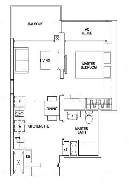Parc Riviera, 101 West Coast Vale, Buona Vista / West Coast / Clementi New Town, 1 Bedroom, 463 sqft, Condominium For Rent, by Jacky Zhou, 500290223 - Balcony - PropertyGuru.com.sg