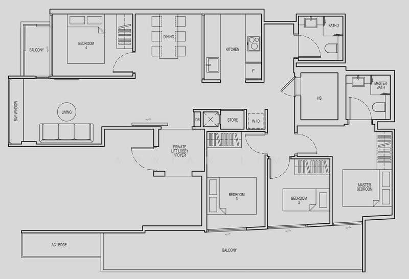 NoMa, 56 Lorong 28 Geylang, Eunos / Geylang / Paya Lebar, 4 Bedrooms, 1,335 sqft, Condominium For Rent, by Adrian Lim, 500290336 - PropertyGuru.com.sg
