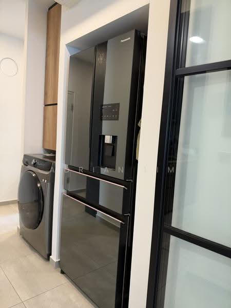 NoMa, 56 Lorong 28 Geylang, Eunos / Geylang / Paya Lebar, 4 Bedrooms, 1,335 sqft, Condominium For Rent, by Adrian Lim, 500290336 - Fridge and washer/dryer - PropertyGuru.com.sg