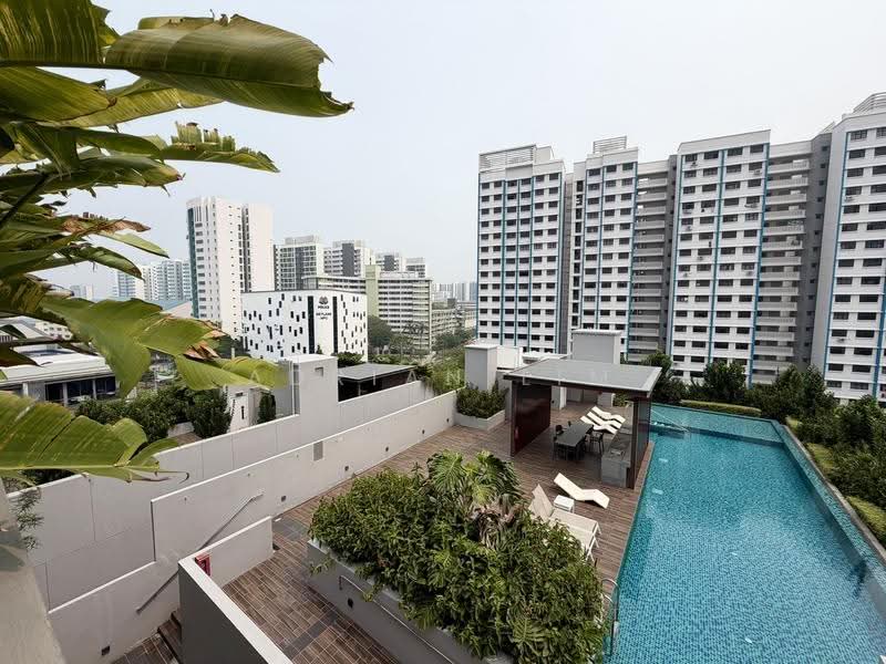 NoMa, 56 Lorong 28 Geylang, Eunos / Geylang / Paya Lebar, 4 Bedrooms, 1,335 sqft, Condominium For Rent, by Adrian Lim, 500290336 - Pool - PropertyGuru.com.sg