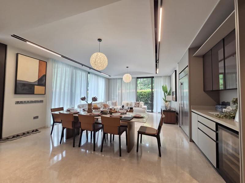 Villas @ Greenbank Park, 50 Greenbank Park, Clementi Park / Upper Bukit Timah, 6 Bedrooms, 5,446 sqft, Semi-Detached House For Sale, by Ong Kong Joo, 500290355 - Dining Room - PropertyGuru.com.sg