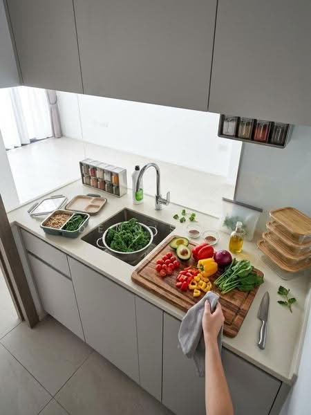 The Woodleigh Residences, Bidadari Park Drive, Macpherson / Potong Pasir, 3 Bedrooms, 850 sqft, Condominium For Sale, by Dennis Li, 500290465 - Kitchen - PropertyGuru.com.sg